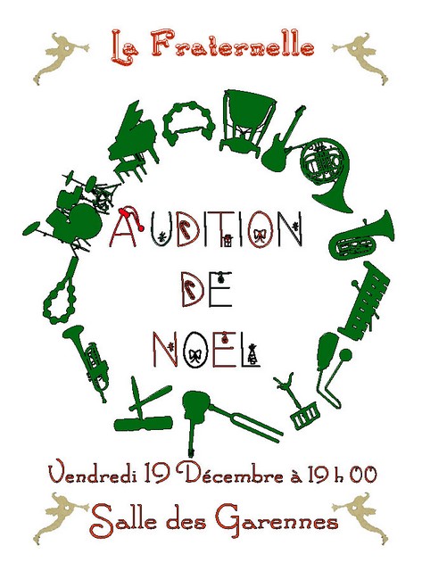 Affiche Audition Noel 2014