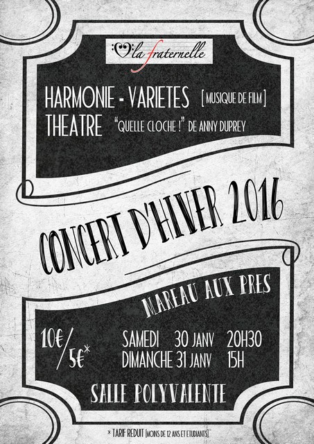 Affiche Concert d'Hiver 2016